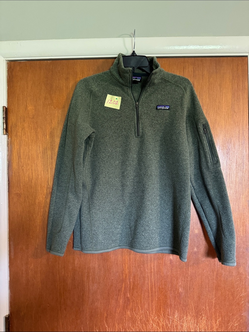 Patagonia Women's Olive Green Quarter-Zip Fleece Pullover